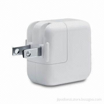 Power Adapter with UK/EU/USA Plug, Suitable for MP3 and MP4 Players, 5V at 1/2A USB
